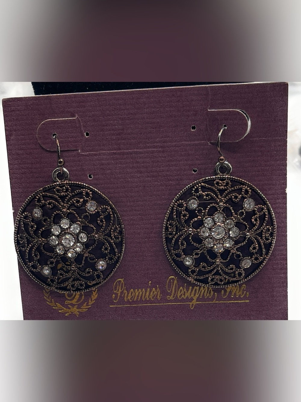 4910 Retired Premier Design Filigree Earrings